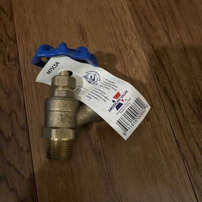 AMERICAN VALVE M75CSA 1/2" Latón Caldera Drenaje Macho Roscado ANSI/NSF 61-9 Foto 1 de 3