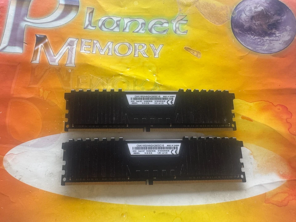 Corsair PC4-22400 16GB (2X8GB) DDR4 2800MHz NON ECC Desktop CMK16GX4M2A2800C16 - Image 1 of 3