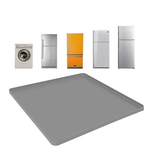 Mini Fridge Silicone Mat with Raised Edge，23.6''x23.6''x0.7'',Under Washing M... - Picture 1 of 5
