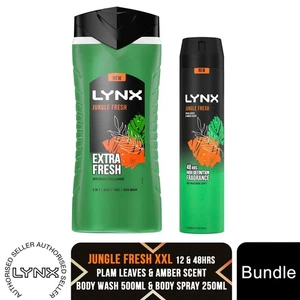 Lynx 12H Refreshing Fragrance Shower Gel 500ml & 48H Fresh Body Spray 250ml - Picture 1 of 62
