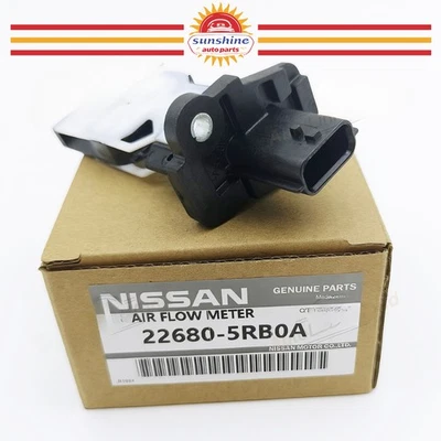 Genuine OEM NEW FOR Nissan Infiniti 22680-5RB0A Mass Air Flow Sensor MAF SENSOR - Image 1 of 4