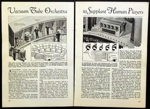 “Vacuum Tube Orchestra” 1st multitrack Recording Studio 1931 article EMI concept - Picture 1 of 1
