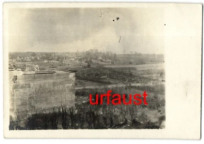 Foto alemana de la Primera Guerra Mundial aldea descascarada de Vendhuile Aisne 1917 Foto 1 de 2