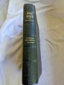 1917 Holy Bible Scofield Reference Edition Oxford University Leather Flaws - Bild 1 von 14
