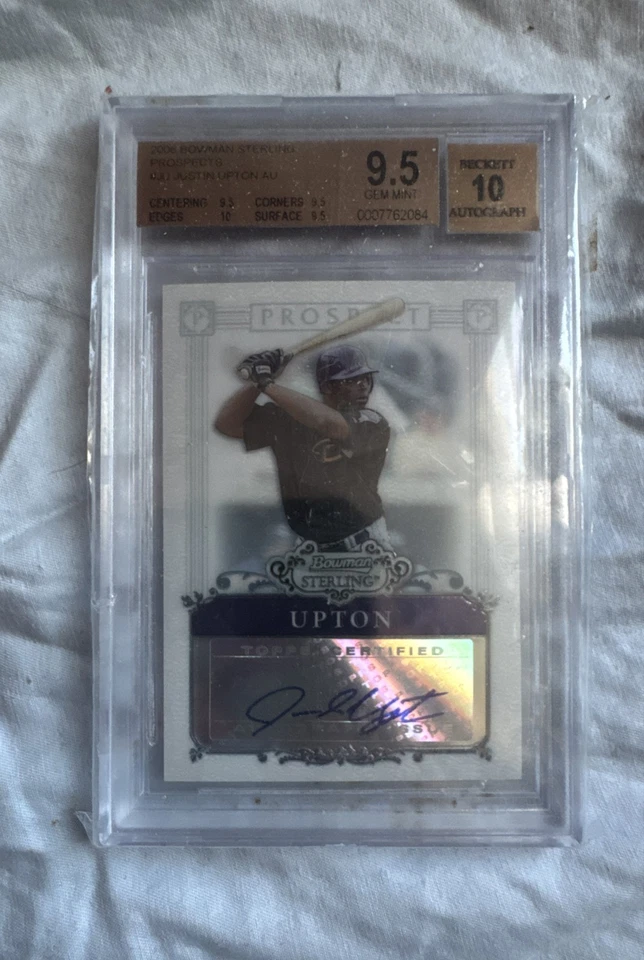 2006 Bowman Sterling - Prospects Justin Upton #BSP-JU (AU, RC) BGS 9.5/Auto 10 - Image 1 of 1