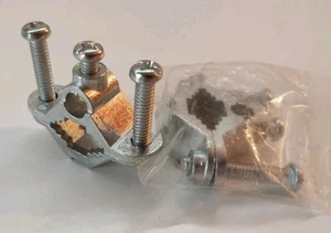 2 Stück - Pfeife 1/2 - 1 Zoll Größe, #2 Str.- 10 Sol. Draht, Zinkguss Masseklemme - Bild 1 von 6