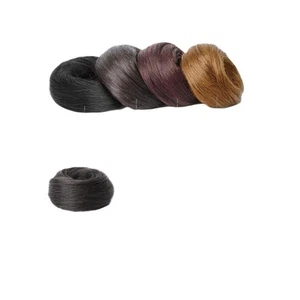 Synthetic Fake Hair Bun Rubber Band Multicolour Natural High Ponytail For Women - Picture 1 of 15