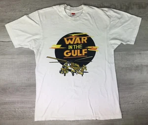 Vintage War In The Gulf Shirt Iraq US War Made in USA Mens Size Large - Picture 1 of 12
