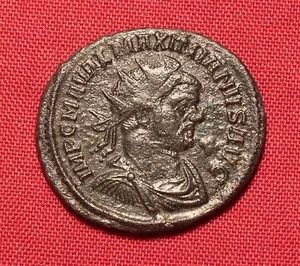 Ancient Roman Bronze Maximianus Antoninianus - Picture 1 of 2