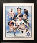 Wishum Gregory "Top Jewish Major Leaugue Baseball Players" New Framed Art Judaic