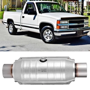 Convertidor catalítico de entrada y salida de 2,5" protector térmico EPA para Chevrolet GMC C K 1500 2500 - Imagen 1 de 14