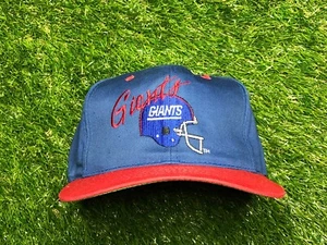 Vintage AJD New York Giants 90s NFL Rare Helmet SnapBack - Picture 1 of 6