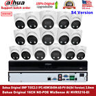 Dahua 16CH WizSense NVR5216-EI CCTV System Kit 8MP 4K IPC-HDW3849H-AS-PV-S4 lot
