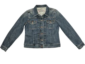 GAP Denim Jean Jacket Size LARGE 1969 Limited Edition Medium Wash Button Up Y2K - Picture 1 of 13