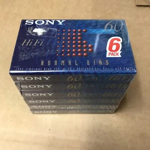 Neu 6er Pack Sony 60 Minuten HiFi Audio Kassette C-60HFB - Bild 1 von 5