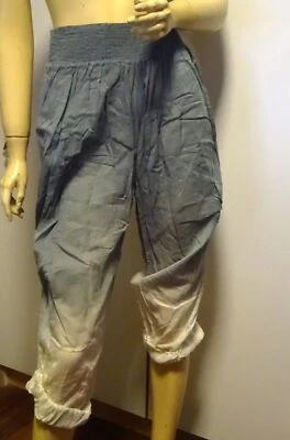 Pantalones teñidos a mano individualmente "Here We Go Again" vintage SASS & BIDE - 8-10 NUEVOS CON ETIQUETAS Foto 1 de 4