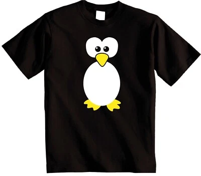 Funny Penguin Face Design quick Easy Costume Penguin T-Shirt happy Penguin - Image 1 of 4