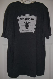 Drekker Brewing Co Men's Size XXL T- Shirt Gray Cotton Blend - Picture 1 of 4