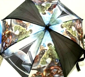Marvel The Avengers Rain Umbrella 26" Polyester Thor Hulk Captain America Etc. - Picture 1 of 10