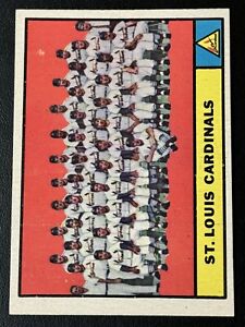 1961 Topps St. Louis CARDINALS Team Card #347  Vintage STL Logo SHARP