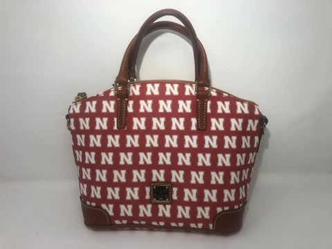 DOONEY & BOURKE NEBRASKA CORNHUSKERS CHARLI SATCHEL-AUTHENTIC-RETAIL $258- NWT Cover