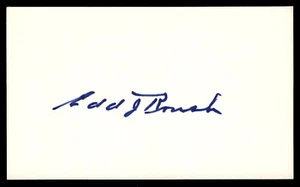 Edd Roush Baseball Signed Auto Autograph Index Card No COA *d8 - Picture 1 of 2