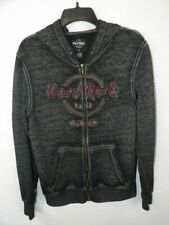 Hard Rock Cafe Munich Zip Front Hoodie Sewn on Letters Size Small