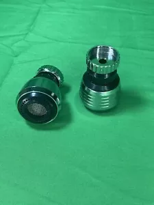 360 Rotate Swivel Nozzle Filter Adapter Faucet Water Saving Tap Aerator 2 ITEMS - Picture 1 of 14