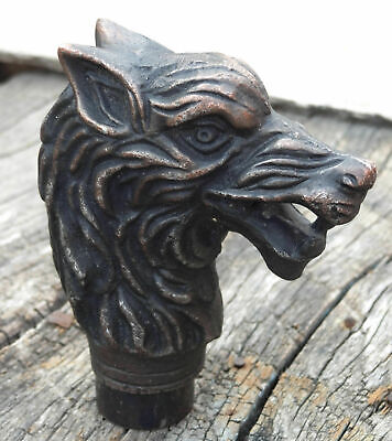 Antique Black Solid Dragon Head Walking Stick Vintage For Wooden Cane Handle • 11.99£