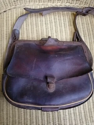 Ancienne Sacoche Facteur Cuir/old Factor bag/old Leather bag - Photo 1/4