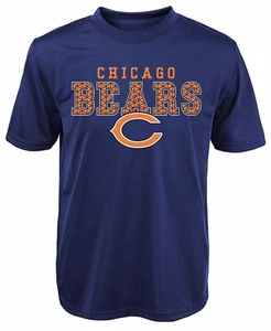 NFL Chicago Bears Fulcrum Performance Tee, Kids Youth S 4, M 10/12, L 14/16 navy - Bild 1 von 1