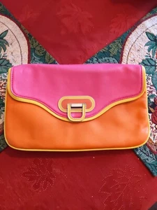 Apt 9 Womens Handbag Purse Pink Yellow Orange Chain Strap - Picture 1 of 7