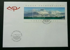 [SJ] Iceland Mountain 2001 Nature Landmark (miniature FDC) - Picture 1 of 5