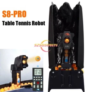 Automatic Table Tennis Robot Ping Pong Ball Machine Remote Control 200 Balls+Net - Picture 1 of 19