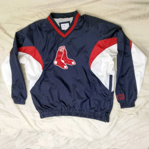 Genuine Boston Red Sox Windbreaker Pullover Jacket, Size XL, MLB Baseball Cover