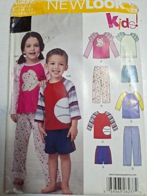 Pajamas Pants Shorts Shirt 6M-8 New Look Simplicity 6237 Sewing Pattern A6237 - Image 1 of 4