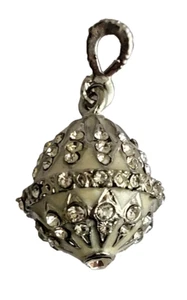 Fabergé Stil Ei Anhänger - versilbert - Handarbeit - Bild 1 von 1