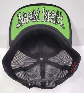 Metal Head Black Death Thrash Colors Green White ND Trucker Adjustable - Picture 1 of 2