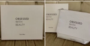 Calvin Klein Makeup bag zipper Toiletries Travel All Purpose Bag.Christmas Gift - Picture 1 of 5