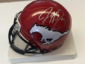 Jeff Garcia Signed Calgary Stampeders Mini Football Helmet Inscribed MVP GTP - Picture 1 of 5