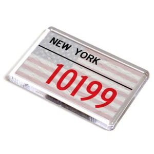 FRIDGE MAGNET - New York, 10199 - US Zip Code - Picture 1 of 1