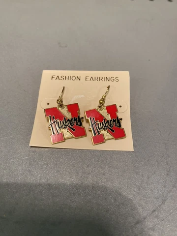 Nebraska Cornhuskers Earrings - Huskers Cover