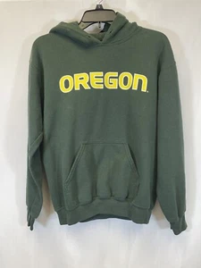 Vintage Oregon Enten Pullover Hoodie Sweatshirt grün Herren kleiner vergoldeter Fleck - Bild 1 von 6