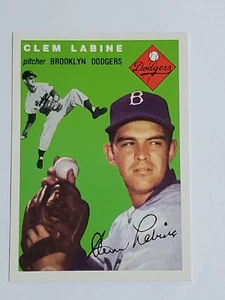 Carta Baseball Clem Labine Firmata 1994 Topps Archives 1954 #121 Eccellente - Foto 1 di 10