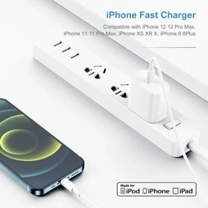 Original Fast Charging Cable USB-C for iPhone 14/13/12/11/Pro/Max/XS/XR/SE - Picture 1 of 16