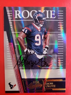 2007 ABSOLUTE AMOBI OKOYE ROOKIE AUTO #'D 323/349. - Image 1 of 2
