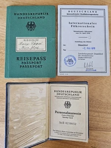 Reisepass BRD Ehepaar mit zwei Kinder 1961-66, Internationaler Führerschein 1976 - Bild 1 von 10