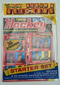 1991-92 Panini NHL Hockey Collectible Sticker Album 6 Packs Starter Set - Picture 1 of 1