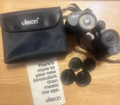 Jason Empire 7x35 Binoculars with Case Model 1111 Coated Optics - Image 1 of 4