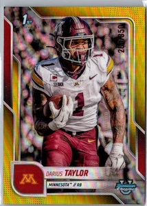 Darius Taylor Minnesota Golden Gophers 1st Bowman 2025 U Chrome #126 #/350 - Picture 1 of 2